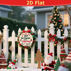 Pancarte en métal « Let's Bake Stuff Drink Hot Cocoa » | Décoration murale ronde de Noël pour cuisine et fêtes…