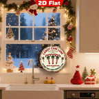 Candy Cane Lane Metallschild | Vintage Rundes Weihnachts-Zuckerstangen-Dekor, Feiertags-Küchenwand…