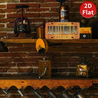 Vintage London KennzeichenschildRustikale Metall-Wanddekoration