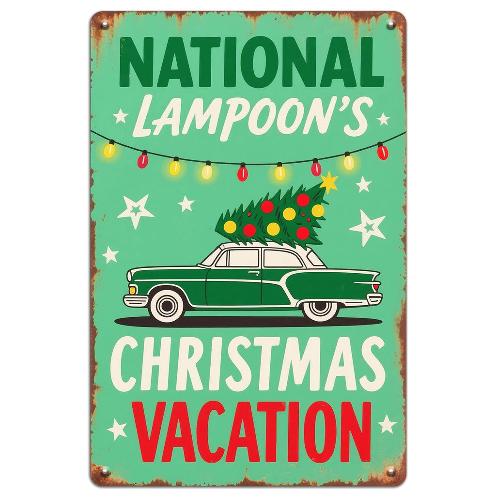 Christmas Vacation Metal Sign: Vintage Movie Wall Art