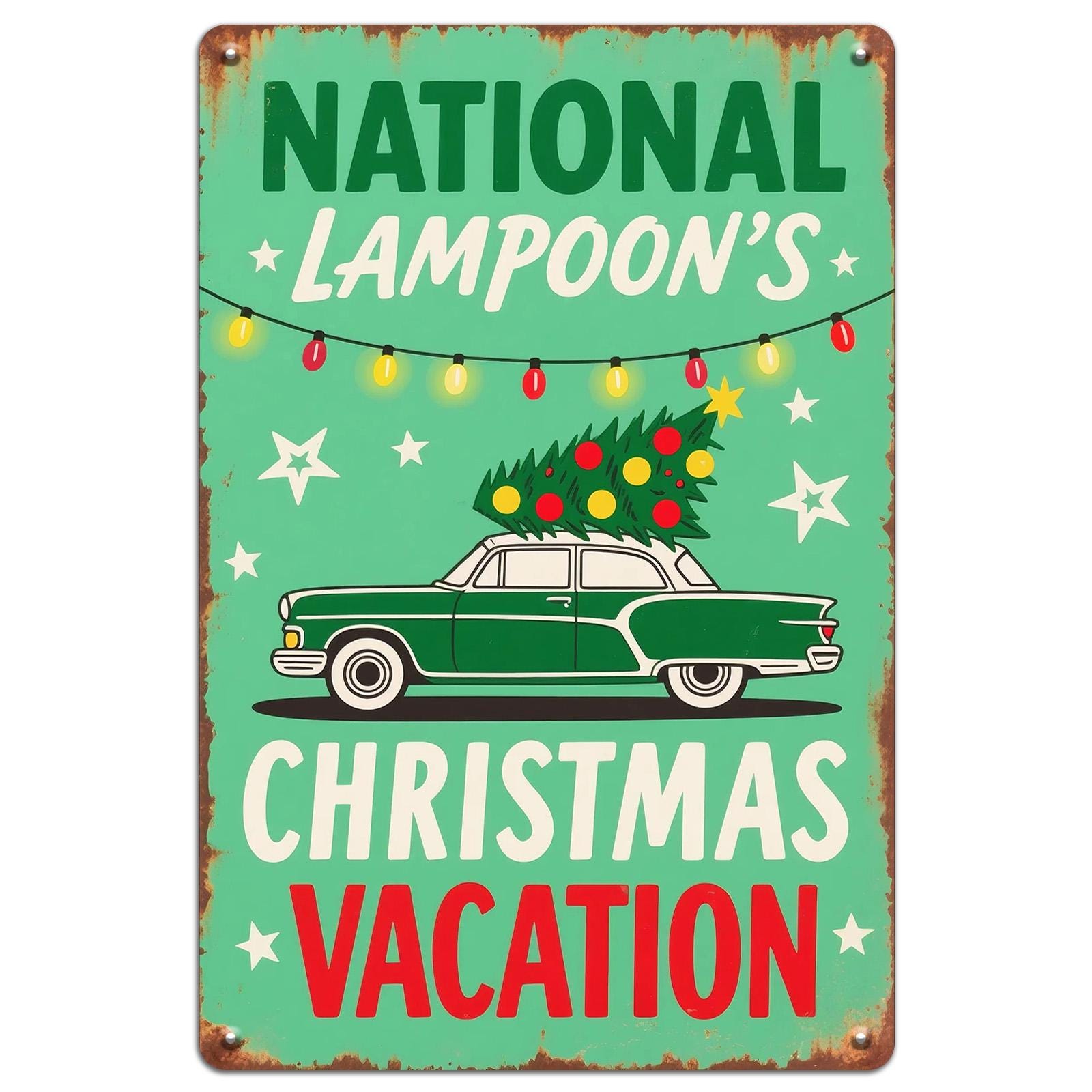 Christmas Vacation Metal Sign: Vintage Movie Wall Art