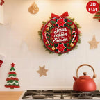 Décoration religieuse de Noël | Panneau métallique à motif Jésus, Poinsettia et Canne à sucre