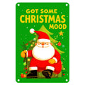 Santa Claus Metal Wall Art: Festive Christmas Holiday Decor