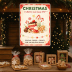 Vintage Santa Claus Bar Sign: Festive Christmas Metal Wall Art