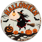 Halloween Hexen Metallschild | Vintage Grusel Wandkunst Dekoration