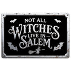 Gothic Hexen Metallschild | Vintage Halloween Okkulte Dekoration