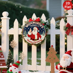 Letrero metálico navideño vintage de Woolworth's | Arte de pared retro para fiestas
