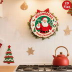 Letrero de metal vintage de Papá Noel | Decoración retro navideña de Woolworth's