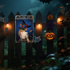 Witch Metal Sign: Gothic Roses, Butterfly Tattoo, Feminist Decor