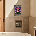 Witch Wall Art Metal Sign: Gothic Black Cats & Magic Potion Decor