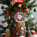 Lustiges Weihnachtsmann-Badezimmer-Schild | Festliche Feiertags-Metallwandkunst-Dekor Metallschild
