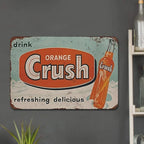 Vintage Metallschild für Softdrinks | Retro Küchen-, Bar- und Garagen-Dekoration Metallschild