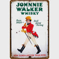 Vintage Whisky Metallschild | Retro Bar Deko für Zuhause, Kneipe, Männerhöhle
