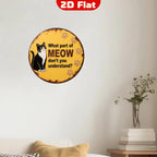 Vintage Cat Metal Sign: Funny Rustic Wall Art, Pet Lover Gift