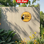 Vintage Cat Metal Sign: Funny Rustic Wall Art, Pet Lover Gift