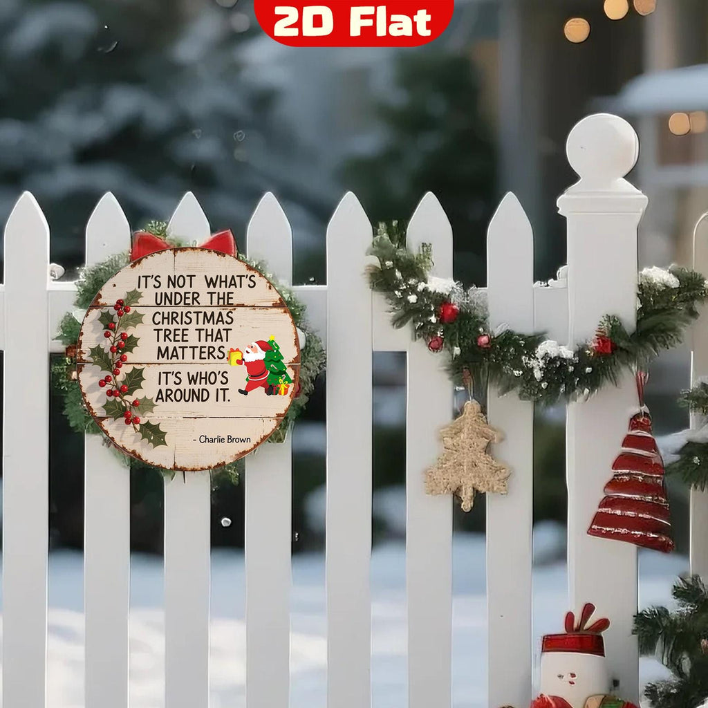 Rustic Charlie Brown Christmas Sign: Festive Holiday Metal Wall Art