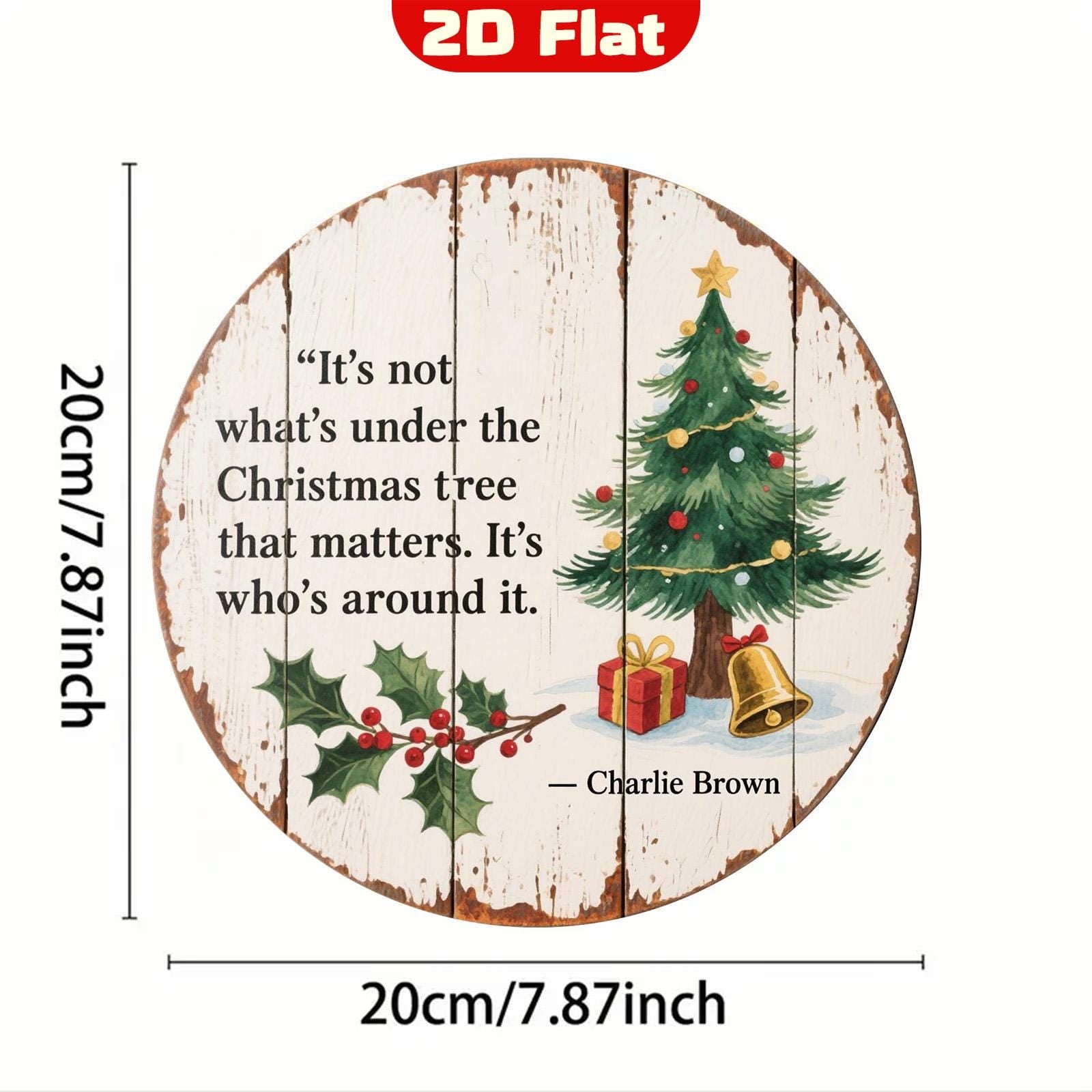 Vintage Charlie Brown Christmas Sign: Inspirational Holiday Decor