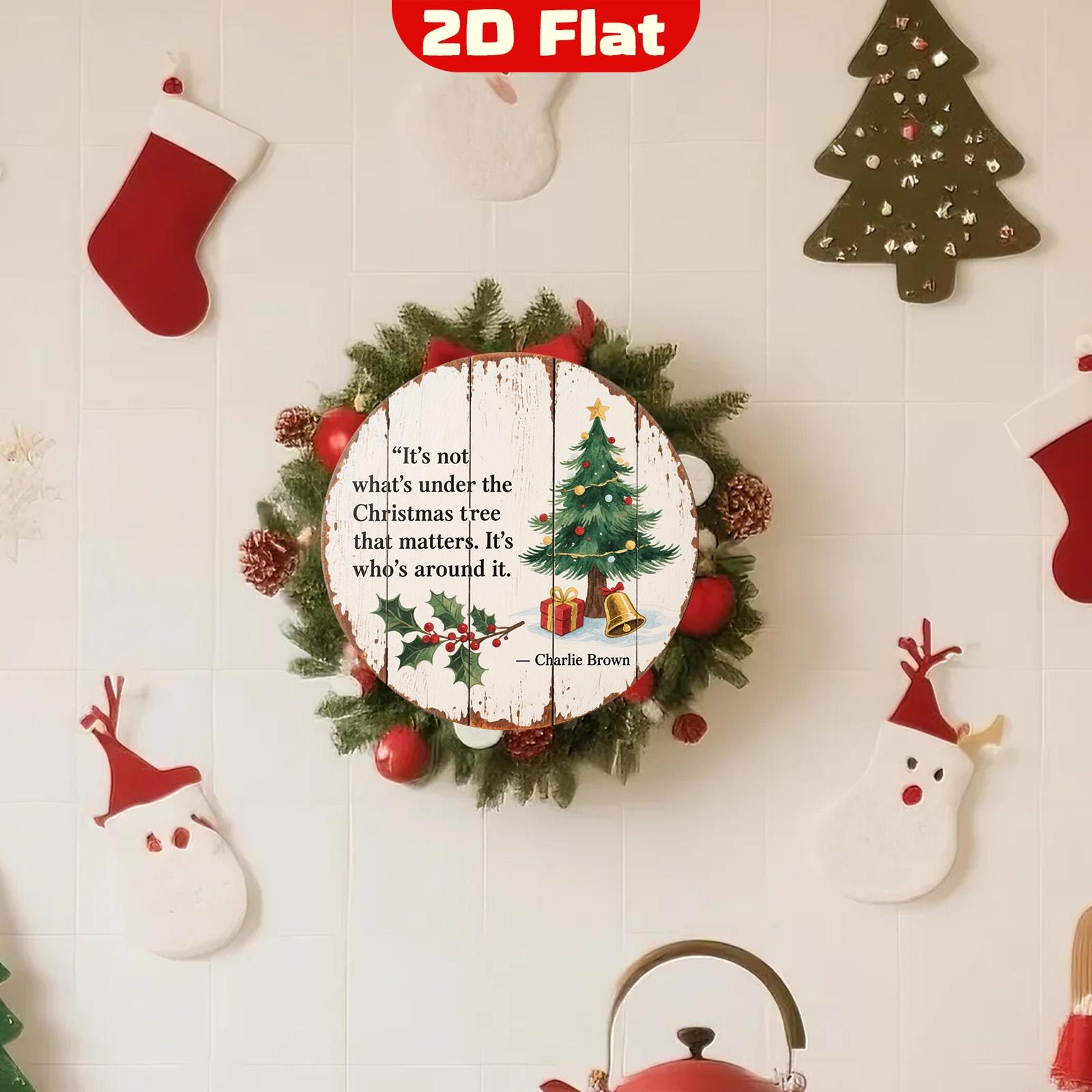 Vintage Charlie Brown Christmas Sign: Inspirational Holiday Decor