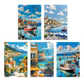 Mediterranean Coastal Metal Wall Art: Nautical Seaside Decor Set