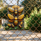 Rustikales Bienen-Schild aus Metall | Vintage Bauernhaus, Garten Deko Metallschild