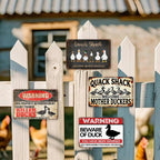 Lustiges Enten-Metallschild-SetBauernhaus Quack Shack Deko