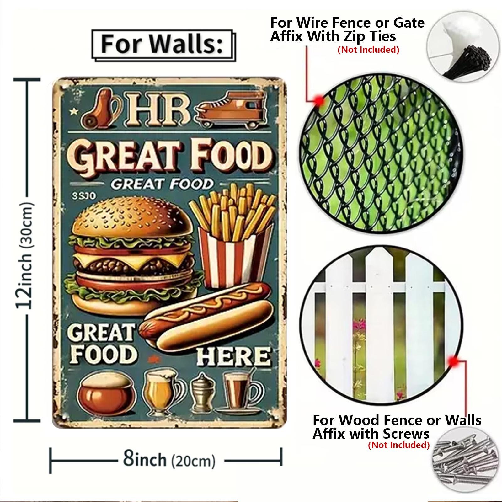 Vintage Keep Calm and Eat Cheese Metal Sign: Retro Kitchen Decor