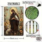 Ensemble de panneaux muraux métalliques religieux de style vintage | Versets bibliques de Jérémie, Décoration de foi
