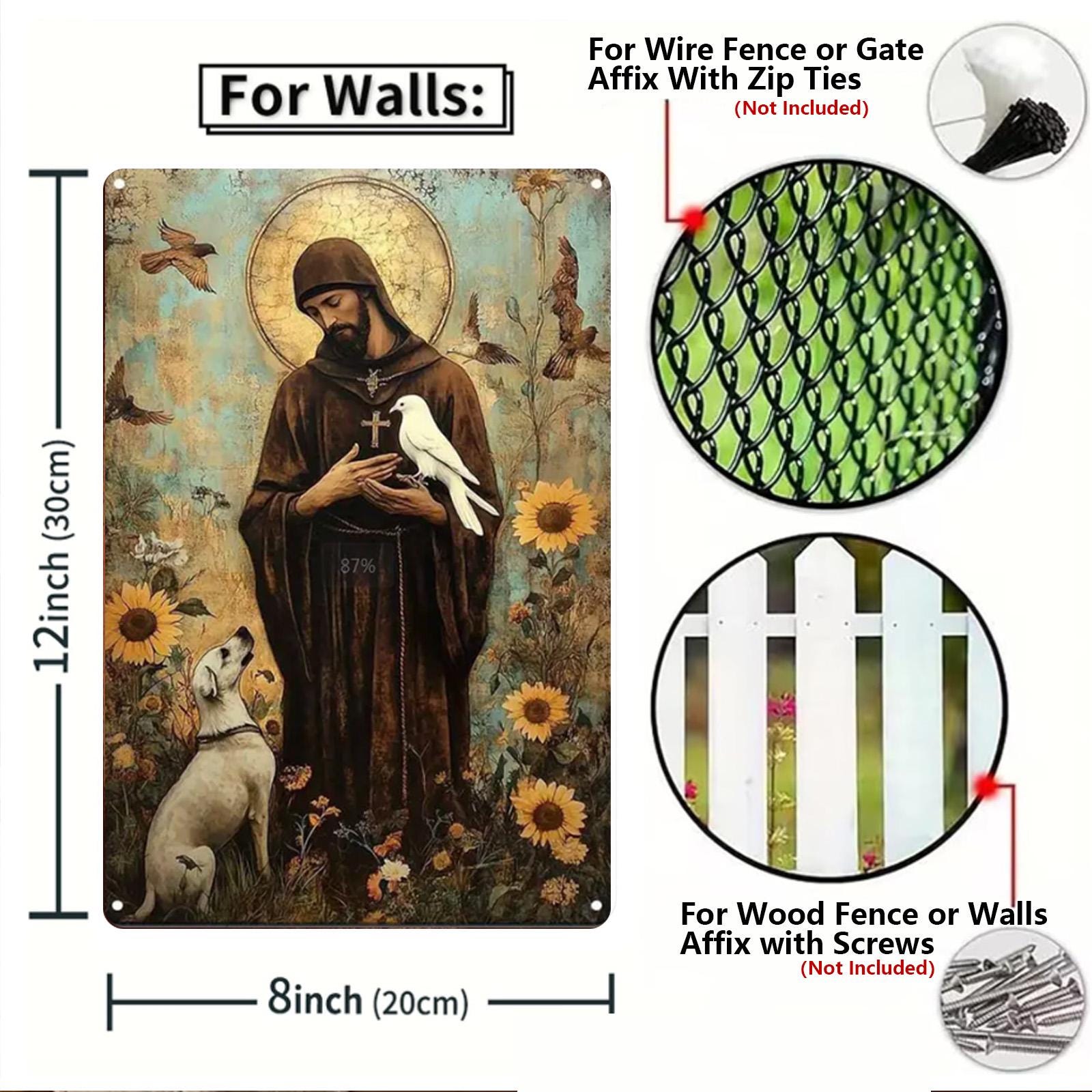 Vintage Religious Metal Sign Set: Jeremiah Bible Verses, Faith Decor