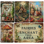 Plaque métallique amusante sur le thème du jardinage | Décoration rustique pour les amoureux des plantes