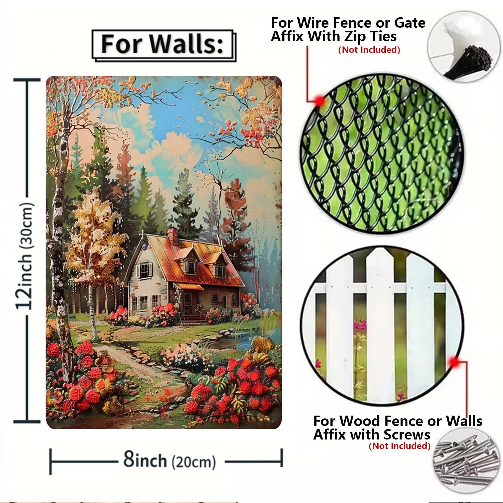 Funny Gardening Metal Sign: Rustic Plant Lover Decor