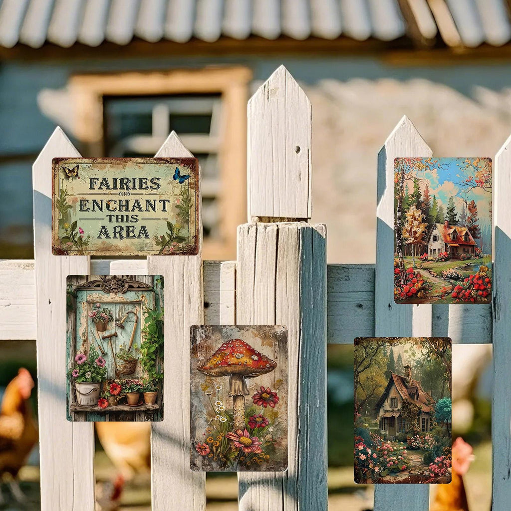 Funny Gardening Metal Sign: Rustic Plant Lover Decor