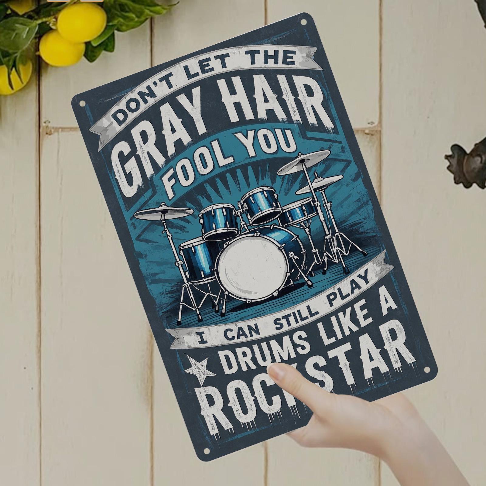 Funny Gardening Plant Lover Metal Sign: Rustic Home Decor