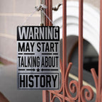 Panneau métallique d'avertissement « Histoire drôle » | Décoration murale humoristique pour bureau d'enseignant
