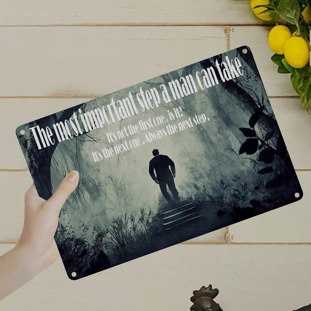 Motivational Quote Metal Sign: Inspirational Wall Art (8x12)