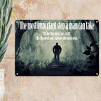 Panneau métallique de citation motivante | Décoration murale inspirante (20x30 cm)