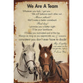Panneau en métal vintage pour les amoureux des chevaux | Citations inspirantes d'équipe Décoration rustique de grange