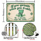 If You Sprinkle... Metallschild | Garage & Werkstatt Deko