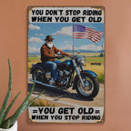 Vintage Motorrad Metallschild | Rustikale Garage Herrenzimmer Deko