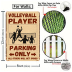Vintage Volleyball Parkplatz Metallschild | Lustige Sport Garage Deko