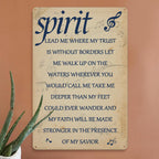 Pancarte métallique « Spirit Lead Me » | Décoration d'intérieur