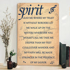 Pancarte métallique « Spirit Lead Me » | Décoration d'intérieur
