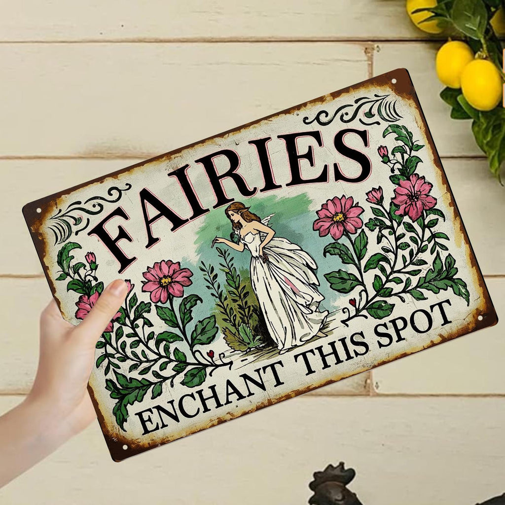 Rustic Deer Hunting Metal Sign: Cabin Lodge Wall Decor