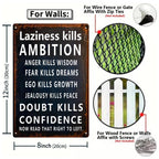 Motivationszitat Metallschild | Inspirierende Wandkunst, Bürodekoration