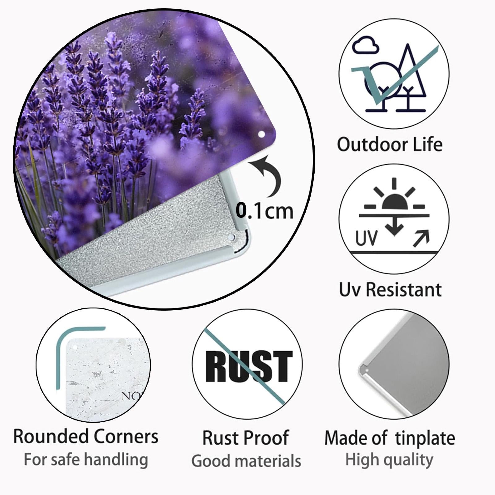 Floral Metal Wall Art, Bible Verse Sign, Faith Hope Love, 8x12