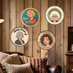 Enseigne Métal Rétro Golden Girls, Décoration St. Olaf, Lot de 4