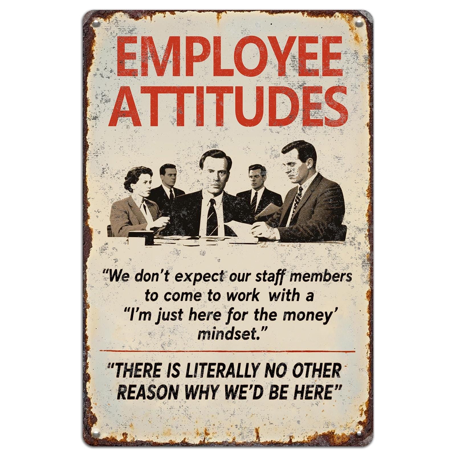 Funny Deer Hunting Metal Sign: Rustic Cabin Decor (8x12)