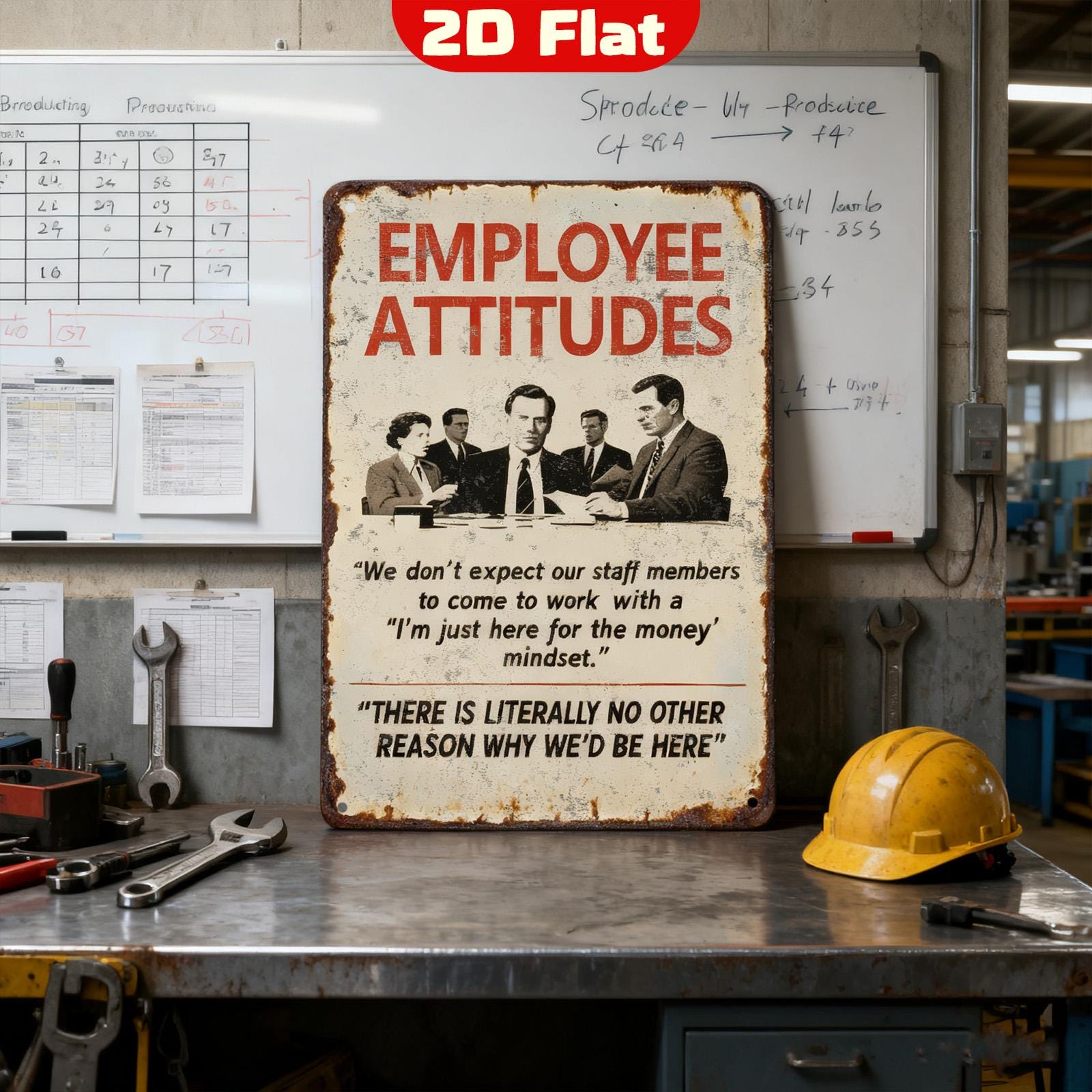 Funny Deer Hunting Metal Sign: Rustic Cabin Decor (8x12)