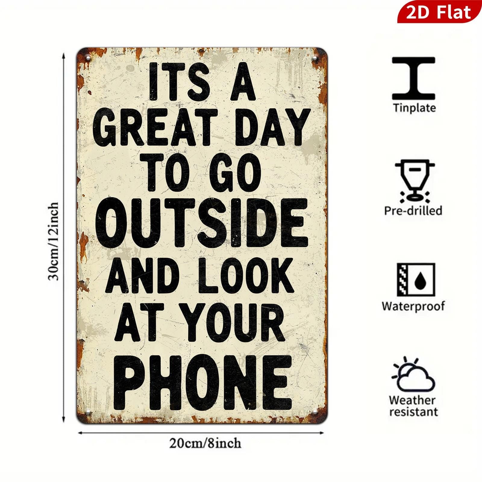 Funny Deer Hunting Metal Sign: Rustic Cabin Decor