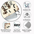 Spooky Pumpkin Metal Sign: Halloween Porch Decor, Farmhouse Fall Art