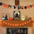 Happy Halloween Geisterhaus Metallschild | Spukvilla & Kürbisse Veranda Dekoration Vintage…